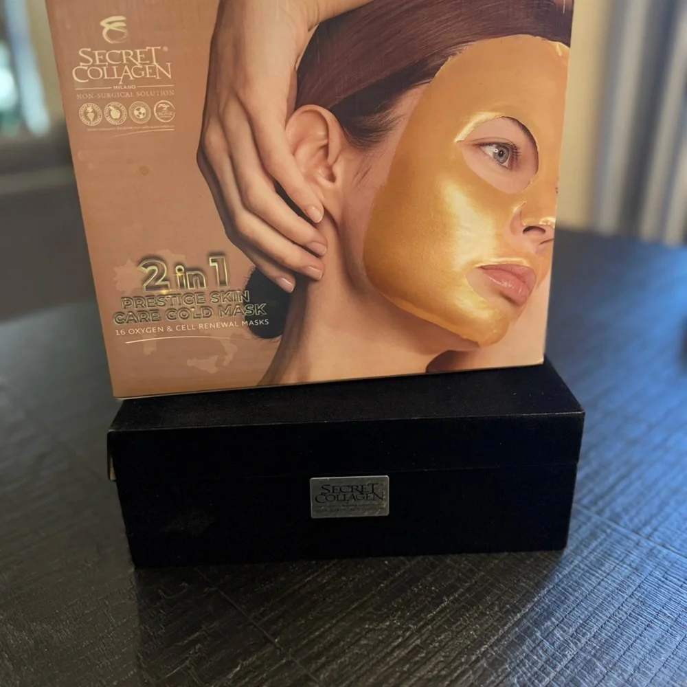 2 in 1 Prestige Skin Care Gold Mask | Oxygen Cell Renewal Masks Pack of 16